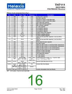 浏览型号TH7111的Datasheet PDF文件第16页