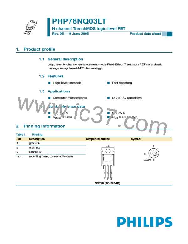 PHP78NQ03LT图片预览
