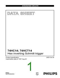浏览型号74HC14D的Datasheet PDF文件第1页