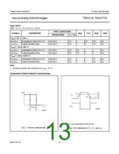 浏览型号74HC14PW的Datasheet PDF文件第13页