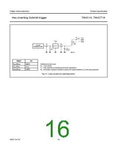 浏览型号74HC14PW的Datasheet PDF文件第16页