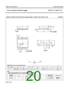 浏览型号74HC14PW的Datasheet PDF文件第20页