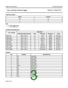 浏览型号74HC14D的Datasheet PDF文件第3页