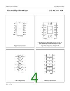 浏览型号74HC14D的Datasheet PDF文件第4页