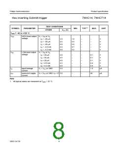 浏览型号74HC14D的Datasheet PDF文件第8页