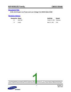 浏览型号K6F4008U2E-EF55的Datasheet PDF文件第1页