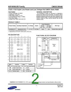 浏览型号K6F4008U2E-EF55的Datasheet PDF文件第2页