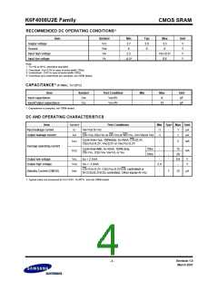 浏览型号K6F4008U2E-EF55的Datasheet PDF文件第4页