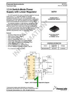 浏览型号MC34701R2的Datasheet PDF文件第1页