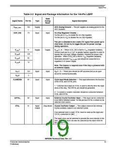 浏览型号MC56F8366VFV60的Datasheet PDF文件第19页