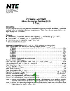 浏览型号NTE5485的Datasheet PDF文件第1页