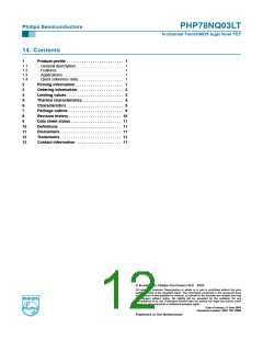 浏览型号PHP78NQ03LT的Datasheet PDF文件第12页