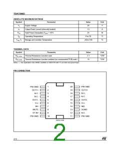 浏览型号TDA7266D的Datasheet PDF文件第2页