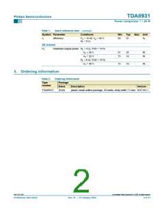 浏览型号TDA8931T的Datasheet PDF文件第2页