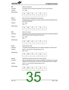 浏览型号HT46C63的Datasheet PDF文件第35页