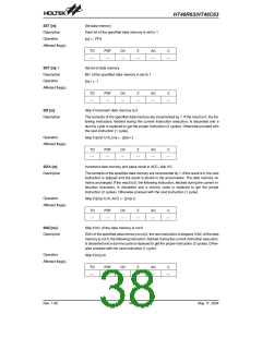 浏览型号HT46C63的Datasheet PDF文件第38页