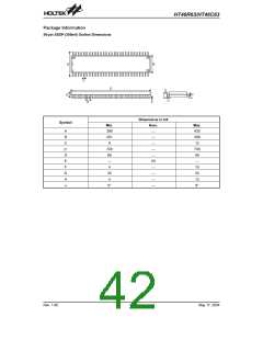 浏览型号HT46C63的Datasheet PDF文件第42页