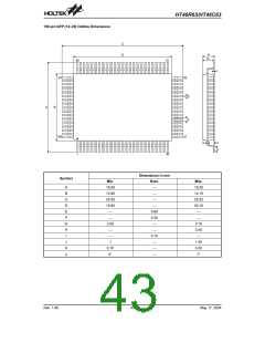 浏览型号HT46C63的Datasheet PDF文件第43页