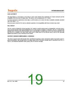浏览型号HY5DU281622ET-5的Datasheet PDF文件第19页