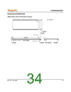 浏览型号HY5DU281622ET-5的Datasheet PDF文件第34页