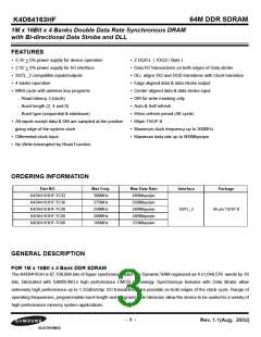 浏览型号K4D64163HF-TC33的Datasheet PDF文件第3页