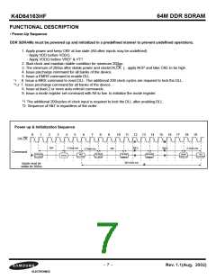 浏览型号K4D64163HF-TC33的Datasheet PDF文件第7页