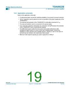 浏览型号TDA8922BTH的Datasheet PDF文件第19页