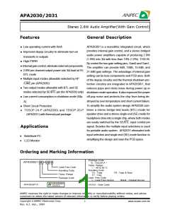 浏览型号APA2031的Datasheet PDF文件第1页