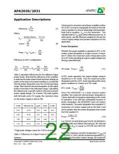 浏览型号APA2031的Datasheet PDF文件第22页