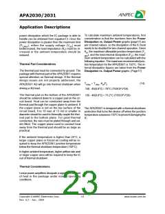 浏览型号APA2031的Datasheet PDF文件第23页
