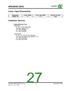 浏览型号APA2031的Datasheet PDF文件第27页