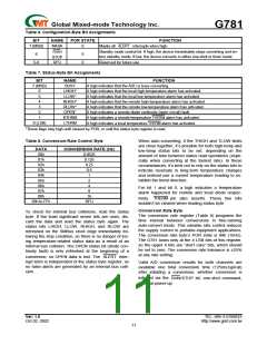 浏览型号G781的Datasheet PDF文件第11页