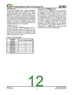 浏览型号G781的Datasheet PDF文件第12页