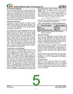 浏览型号G781的Datasheet PDF文件第5页