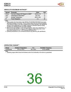 浏览型号IC80C51-40W的Datasheet PDF文件第36页