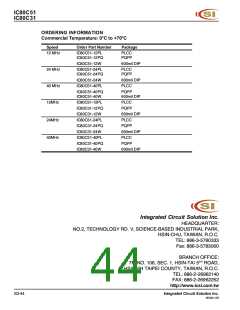 浏览型号IC80C51-40W的Datasheet PDF文件第44页