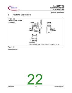 浏览型号ICE2A165的Datasheet PDF文件第22页