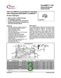 浏览型号ICE2A165的Datasheet PDF文件第3页