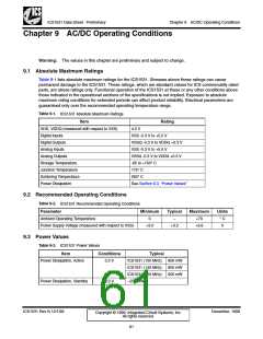 浏览型号ICS1531的Datasheet PDF文件第61页