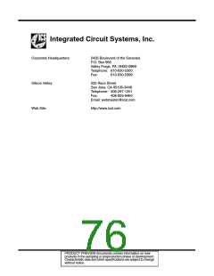 浏览型号ICS1531的Datasheet PDF文件第76页