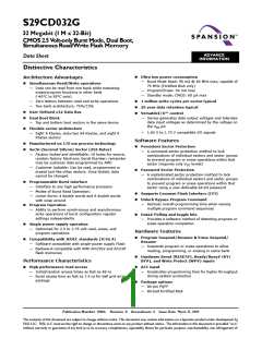 浏览型号S29CD032G的Datasheet PDF文件第1页