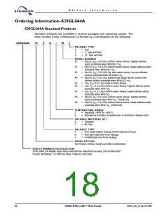 浏览型号S29GL016A90TFER22的Datasheet PDF文件第18页