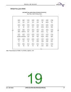 浏览型号S29PL127J的Datasheet PDF文件第19页