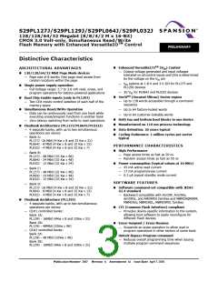 浏览型号S29PL127J的Datasheet PDF文件第3页