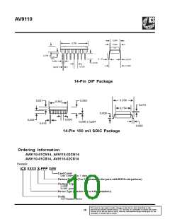 浏览型号AV9110的Datasheet PDF文件第10页