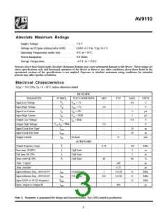 浏览型号AV9110-02CS14的Datasheet PDF文件第3页