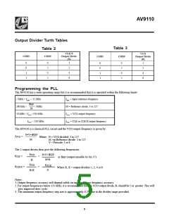 浏览型号AV9110的Datasheet PDF文件第5页