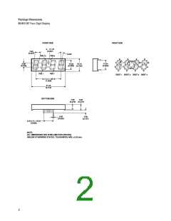 浏览型号HDSP-B04E的Datasheet PDF文件第2页