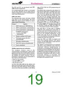 浏览型号HT48R06A-1的Datasheet PDF文件第19页