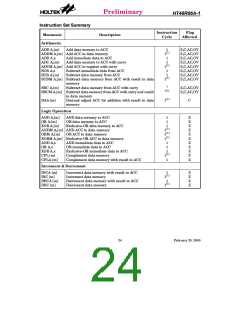 浏览型号HT48R06A-1的Datasheet PDF文件第24页
